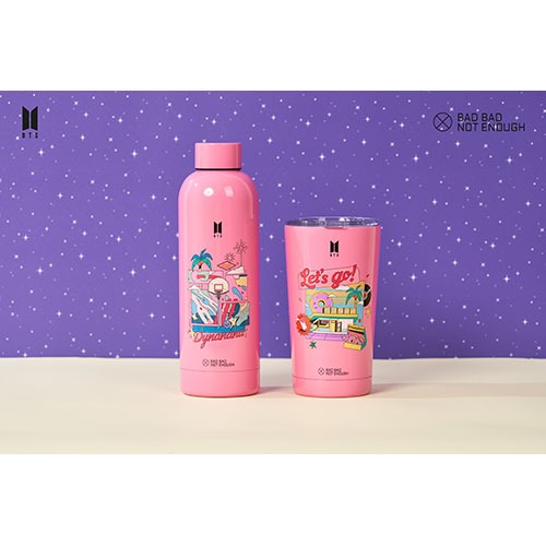 방탄소년단 (BTS) - BBNE BTS Dynamite Water Bottle &amp; Tumbler (Pink)