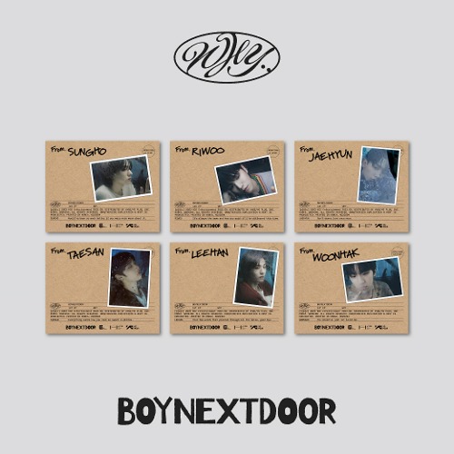 보이넥스트도어 (BOYNEXTDOOR) - 1st EP [WHY..] (LETTER ver.) (6종 중 랜덤 1종)
