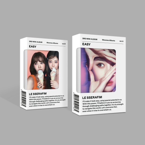 르세라핌 (LE SSERAFIM) - 3rd Mini Album [EASY] (Weverse Albums ver.)  [세트/앨범2종]
