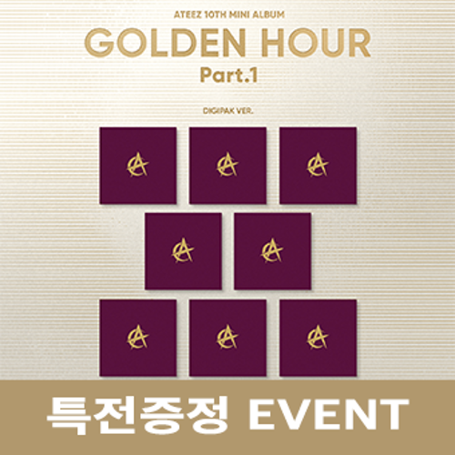[예약판매 EVENT]  에이티즈 (ATEEZ) - 10th Mini Album [GOLDEN HOUR : Part.1] (Digipak VER.) [앨범 8종 중 랜덤1종]